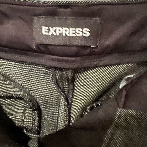 Express pants skinny mid rise size 2R color charcoal - Picture 5 of 10